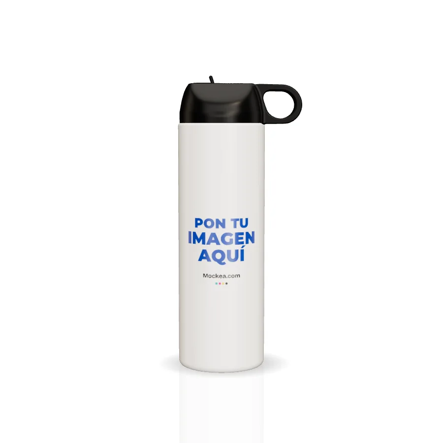Bottle with ring in 3D with Mockea’s sample design