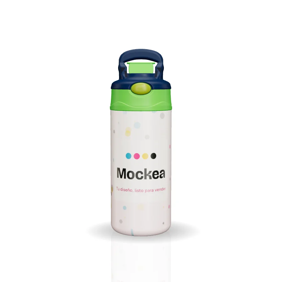 Vaso de niño 12 oz en 3D con el diseño de ejemplo de Mockea