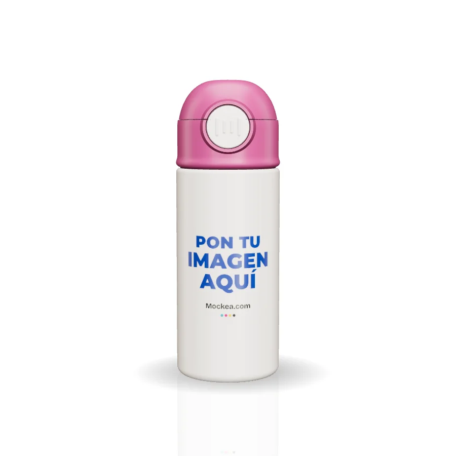 12 oz Kids Travel Bottle in 3D with Mockea’s sample design