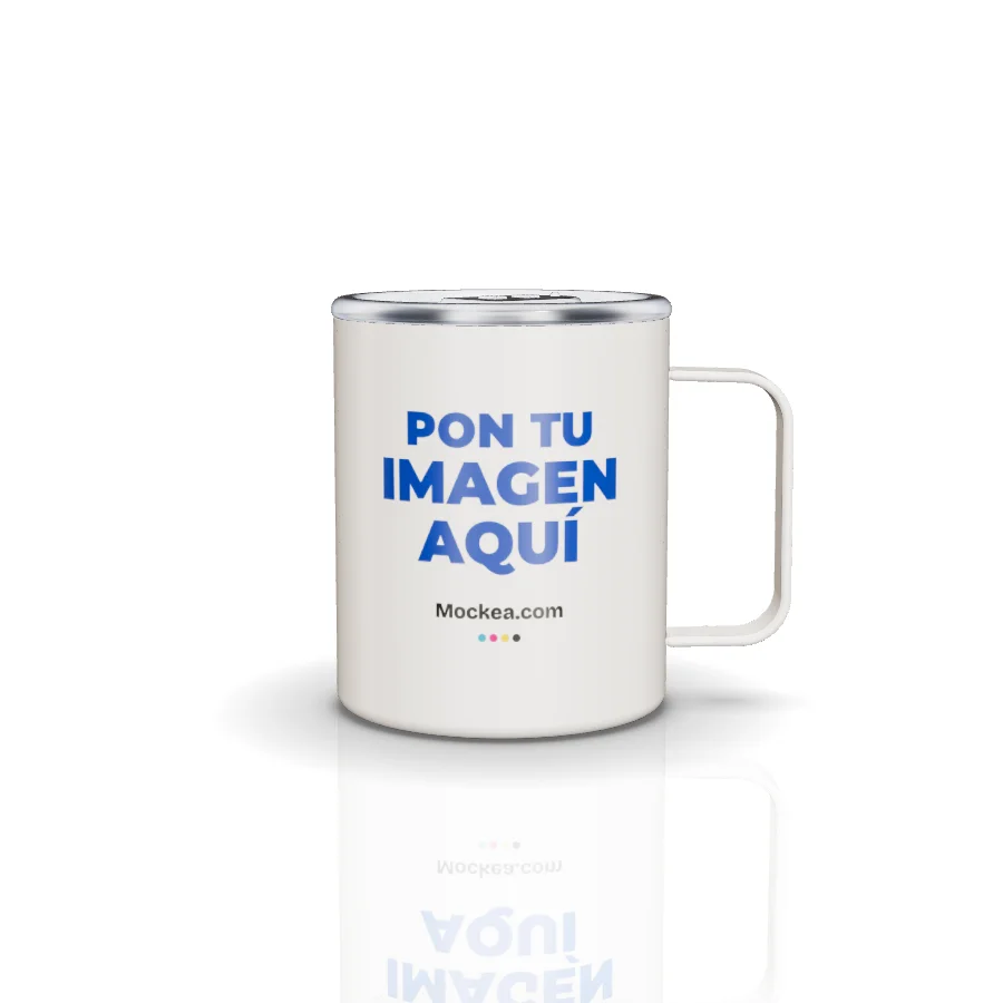 12 oz Thermal Mug in 3D with Mockea’s sample design