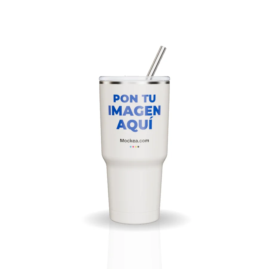 30 oz Travel Tumbler in 3D with Mockea’s sample design